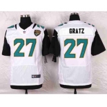 nike nfl jerseys jacksonville jaguars #27 gratz white[Elite][gratz]