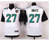 nike nfl jerseys jacksonville jaguars #27 gratz white[Elite][gratz]