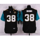 nike nfl jerseys jacksonville jaguars #38 brown black[Elite]