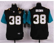 nike nfl jerseys jacksonville jaguars #38 brown black[Elite]