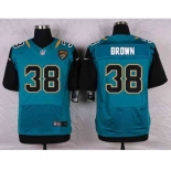 nike nfl jerseys jacksonville jaguars #38 brown green[Elite]