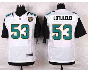 nike nfl jerseys jacksonville jaguars #53 lotulelei white[Elite]