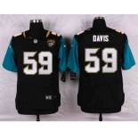 nike nfl jerseys jacksonville jaguars #59 davis black[Elite]