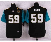 nike nfl jerseys jacksonville jaguars #59 davis black[Elite]