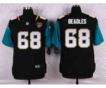 nike nfl jerseys jacksonville jaguars #68 beadles black[Elite]