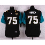 nike nfl jerseys jacksonville jaguars #75 odrick black[Elite][odrick]