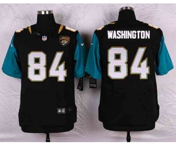 nike nfl jerseys jacksonville jaguars #84 washington black[Elite][washington]