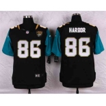 nike nfl jerseys jacksonville jaguars #86 harbor black[Elite]