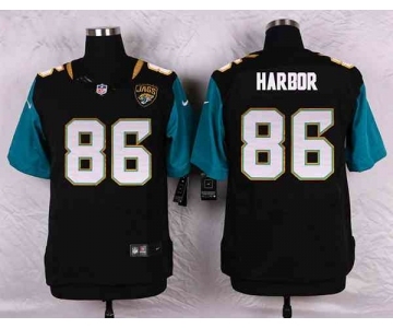 nike nfl jerseys jacksonville jaguars #86 harbor black[Elite]