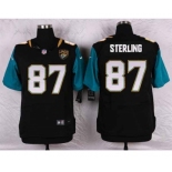 nike nfl jerseys jacksonville jaguars #87 sterling black[Elite]