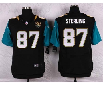 nike nfl jerseys jacksonville jaguars #87 sterling black[Elite]