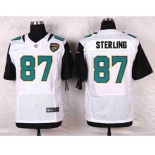 nike nfl jerseys jacksonville jaguars #87 sterling white[Elite]