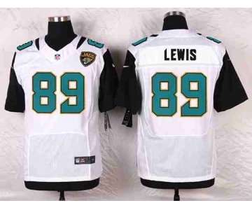 nike nfl jerseys jacksonville jaguars #89 lewis white[new Elite]