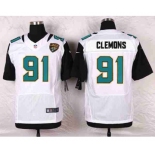 nike nfl jerseys jacksonville jaguars #91 clemons white[Elite]