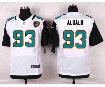 nike nfl jerseys jacksonville jaguars #93 alualu white[Elite]