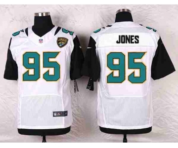 nike nfl jerseys jacksonville jaguars #95 jones white[Elite]