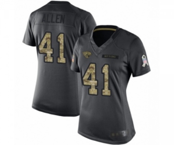 Women Jacksonville Jaguars #41 Josh Allen Limited Black 2016 Salute to Service Football Jersey