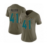 Women Jacksonville Jaguars #41 Josh Allen Limited Olive 2017 Salute to Service Football Jersey