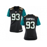 Women Jacksonville Jaguars #93 Calais Campbell Nike Black Jersey