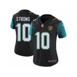 Women Nike Jacksonville Jaguars #10 Jaelen Strong Black Alternate Vapor Untouchable Limited Player NFL Jersey