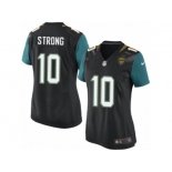 Women Nike Jacksonville Jaguars #10 Jaelen Strong Game Black Alternate NFL Jersey