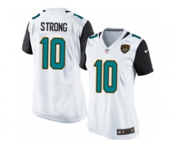 Women Nike Jacksonville Jaguars #10 Jaelen Strong Game White NFL Jersey