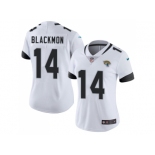 Women Nike Jacksonville Jaguars #14 Justin Blackmon White Stitched NFL Vapor Untouchable Limited Jersey