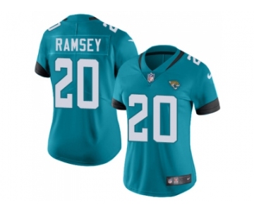 Women Nike Jacksonville Jaguars #20 Jalen Ramsey Teal Green Team Color Stitched NFL Vapor Untouchable Limited Jersey