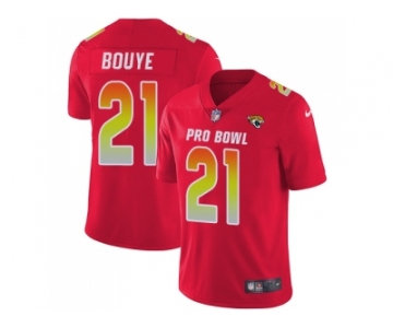 Women Nike Jacksonville Jaguars #21 A.J. Bouye Red Stitched NFL Limited AFC 2018 Pro Bowl Jersey