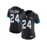 Women Nike Jacksonville Jaguars #24 T.J. Yeldon Black Alternate Stitched NFL Vapor Untouchable Limited Jersey