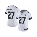 Women Nike Jacksonville Jaguars #27 Leonard Fournette White Stitched NFL Vapor Untouchable Limited Jersey