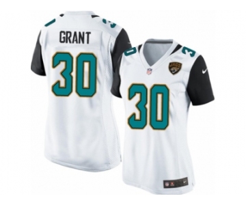 Women Nike Jacksonville Jaguars #30 Corey Grant Game White NFL Jersey