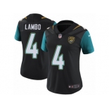 Women Nike Jacksonville Jaguars #4 Josh Lambo Black Alternate Vapor Untouchable Limited Player NFL Jersey