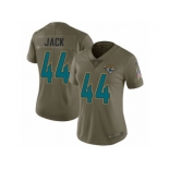 Women Nike Jacksonville Jaguars #44 Myles Jack Limited Olive 2017 Salute to Service NFL Jersey