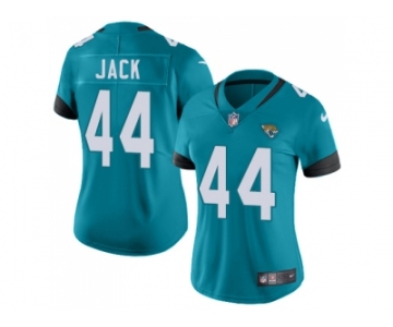 Women Nike Jacksonville Jaguars #44 Myles Jack Teal Green Team Color Stitched NFL Vapor Untouchable Limited Jersey