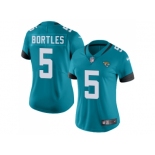 Women Nike Jacksonville Jaguars #5 Blake Bortles Teal Green Team Color Stitched NFL Vapor Untouchable Limited Jersey