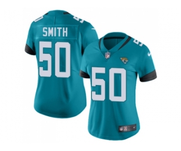 Women Nike Jacksonville Jaguars #50 Telvin Smith Teal Green Team Color Stitched NFL Vapor Untouchable Limited Jersey