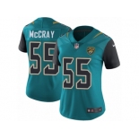 Women Nike Jacksonville Jaguars #55 Lerentee McCray Teal Green Team Color Vapor Untouchable Limited Player NFL Jersey