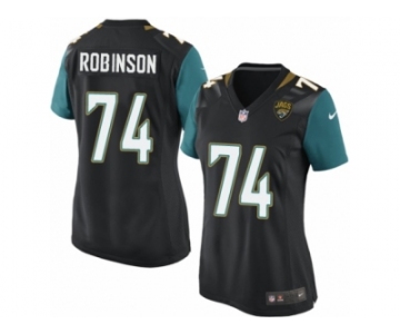 Women Nike Jacksonville Jaguars #74 Cam Robinson Game Black Alternate NFL Jersey