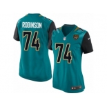 Women Nike Jacksonville Jaguars #74 Cam Robinson Game Teal Green Team Color NFL Jersey