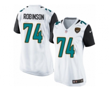 Women Nike Jacksonville Jaguars #74 Cam Robinson Game White NFL Jersey