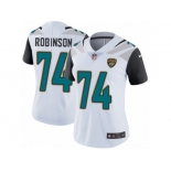 Women Nike Jacksonville Jaguars #74 Cam Robinson White Vapor Untouchable Limited Player NFL Jersey