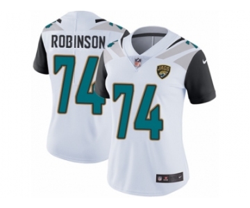 Women Nike Jacksonville Jaguars #74 Cam Robinson White Vapor Untouchable Limited Player NFL Jersey