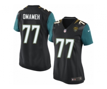 Women Nike Jacksonville Jaguars #77 Patrick Omameh Game Black Alternate NFL Jersey