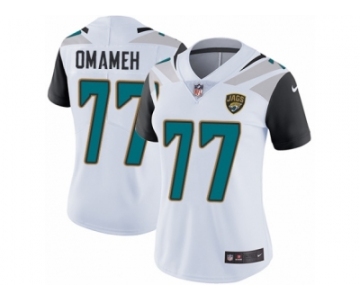 Women Nike Jacksonville Jaguars #77 Patrick Omameh White Vapor Untouchable Limited Player NFL Jersey