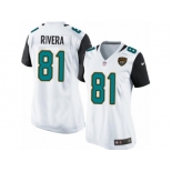 Women Nike Jacksonville Jaguars #81 Mychal Rivera Game White NFL Jersey