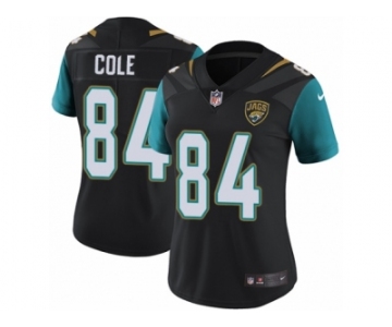 Women Nike Jacksonville Jaguars #84 Keelan Cole Black Alternate Vapor Untouchable Limited Player NFL Jersey