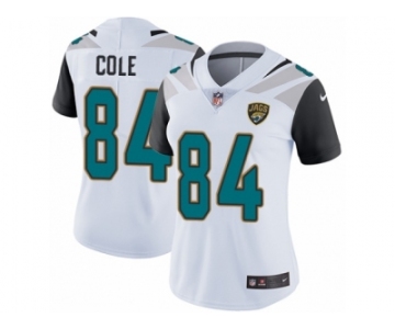 Women Nike Jacksonville Jaguars #84 Keelan Cole White Vapor Untouchable Limited Player NFL Jersey