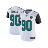 Women Nike Jacksonville Jaguars #90 Taven Bryan White Stitched NFL Vapor Untouchable Limited Jersey