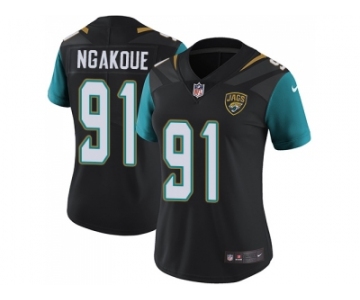 Women Nike Jacksonville Jaguars #91 Yannick Ngakoue Black Alternate Stitched NFL Vapor Untouchable Limited Jersey